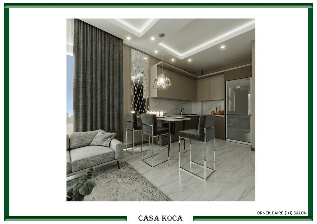 Incredibly 1+1 apartment in new CASA KOCA project for sale in Alanya